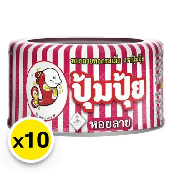 รูปภาพของ ปุ้มปุ้ย หอยลายทอด รสเผ็ด 40 ก. x 10