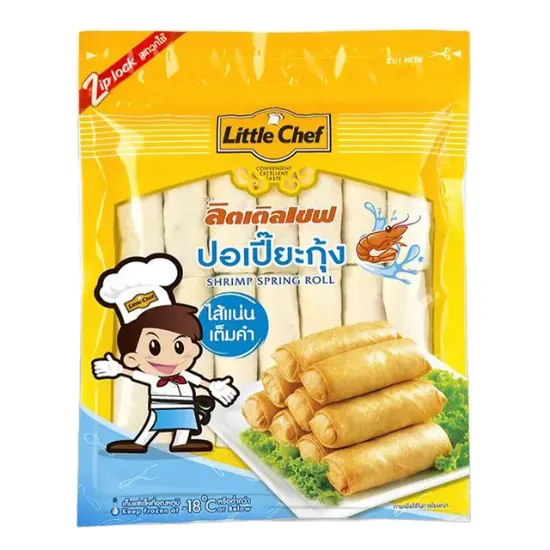 รูปภาพของ ลิตเติลเชฟ ปอเปี๊ยะกุ้งแช่แข็ง 25 ก. x 40 PCS.