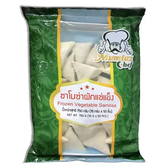 รูปภาพของ มุมตัสเชฟ ซาโมซ่าผักแช่แข็ง 750 ก. 50 ชิ้น